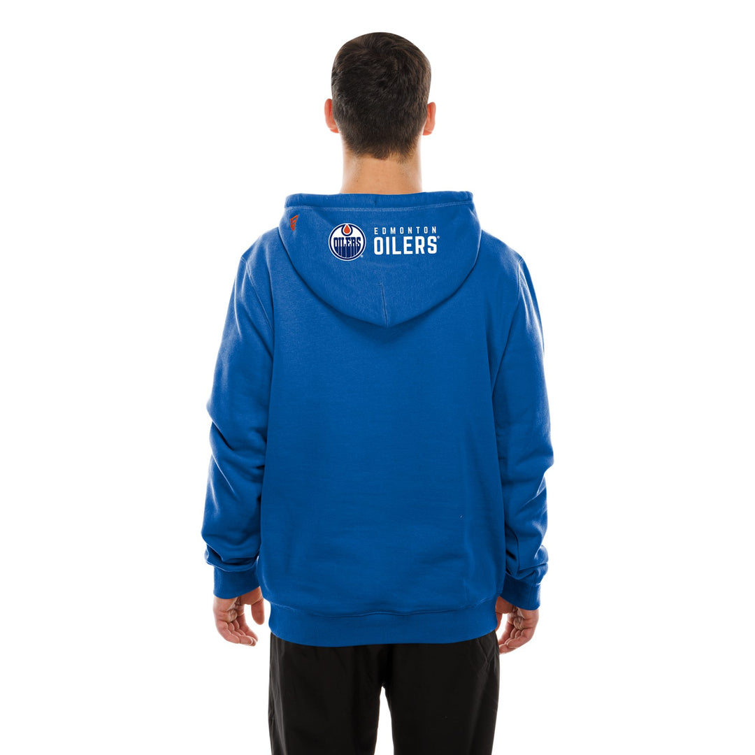 Edmonton Oilers New Era Wordmark Blue Hoodie
