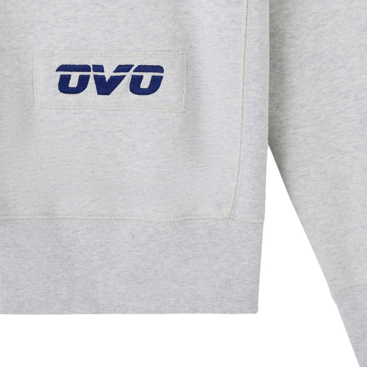 Edmonton Oilers October's Very Own OVO x NHL Grey Crewneck Sweatshirt