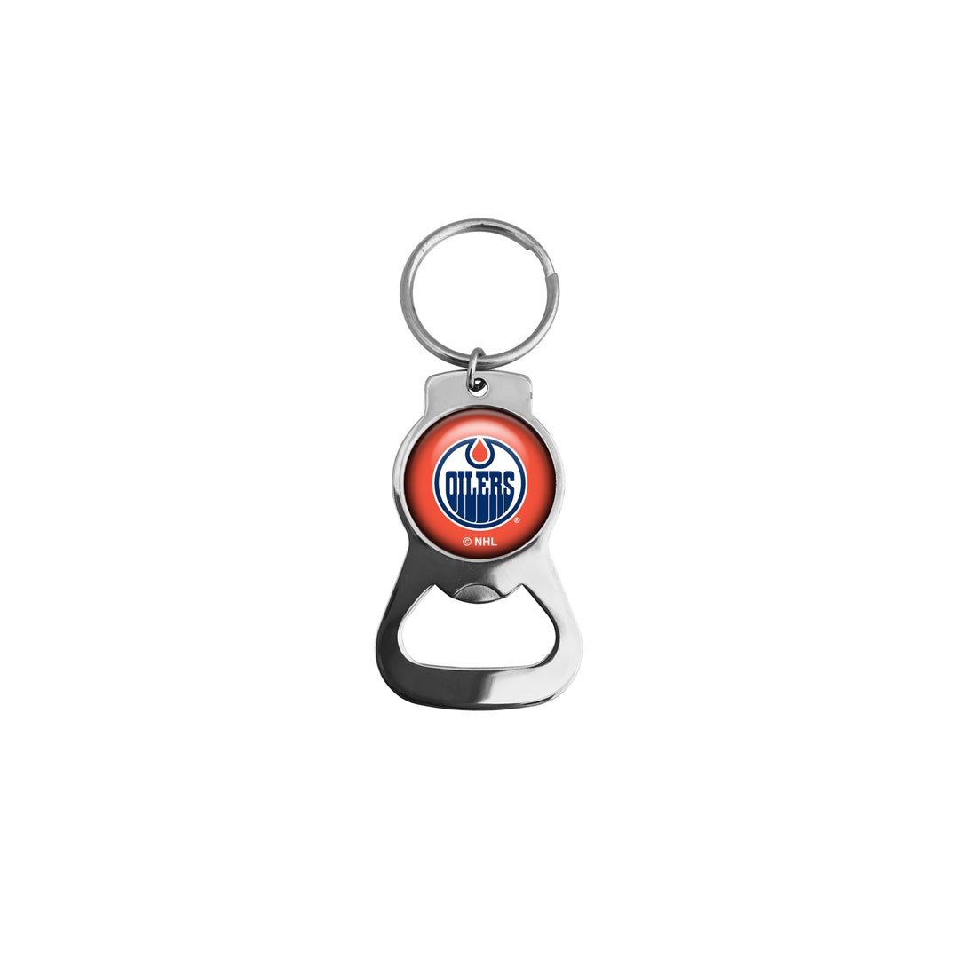 Edmonton Oilers Orange Bottle Opener Keychain