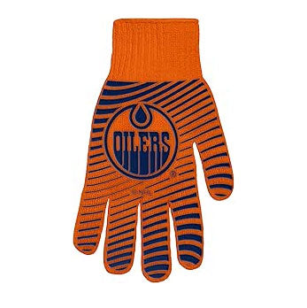 Edmonton Oilers Orange Home Logo Barbecue Glove