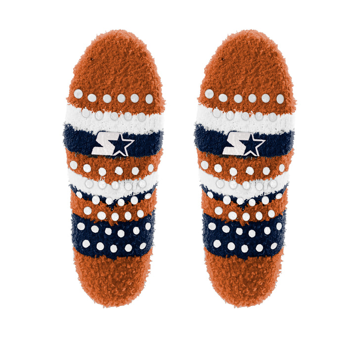 Edmonton Oilers Orange & Navy Cozy Stripe Socks