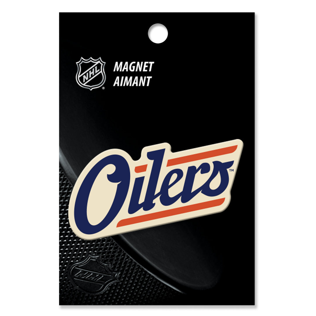 Edmonton Oilers PVC Alternate Logo 1.5" x 3" Magnet