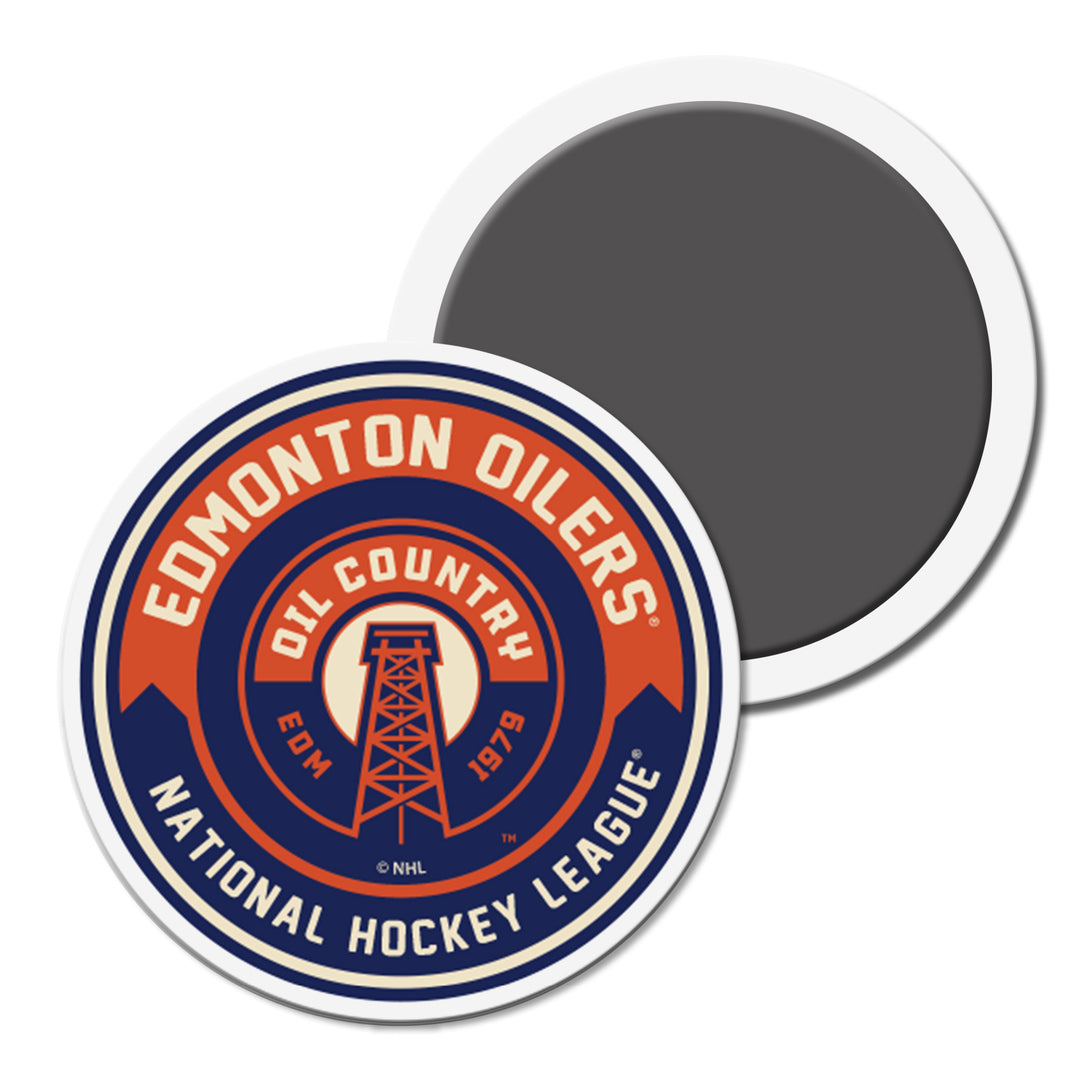 Edmonton Oilers PVC Alternate Logo 2.5" x 2.5" Magnet