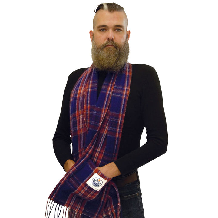 Edmonton Oilers Patrick King Pocket Wool Tailgate Scarf