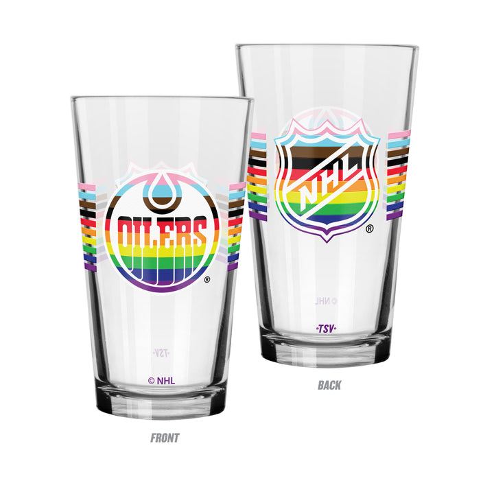 Edmonton Oilers Pride 16oz Mixing Glass