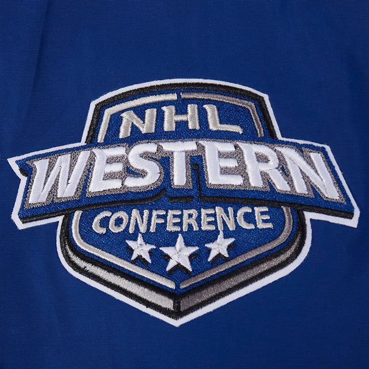 Edmonton Oilers Pro Standard Alternate Logo Royal Windbreaker Jacket