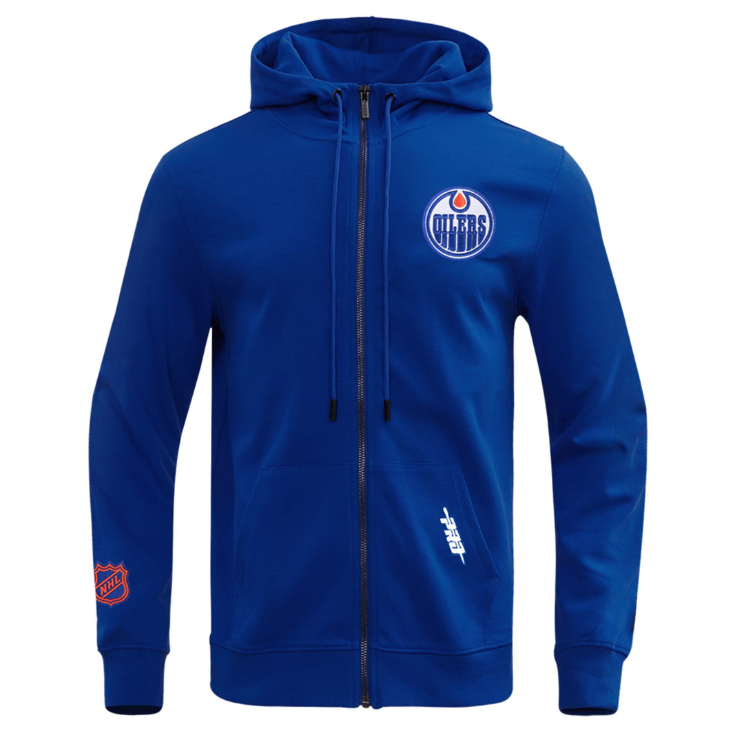 Edmonton Oilers Pro Standard Classic Icon Royal Full-Zip Hoodie
