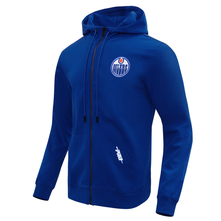 Edmonton Oilers Pro Standard Classic Icon Royal Full-Zip Hoodie