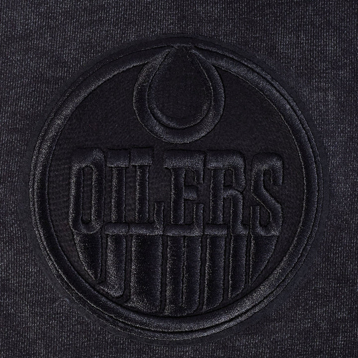 Edmonton Oilers Pro Standard Enzyme Wash Grey Drop Shoulder Hoodie