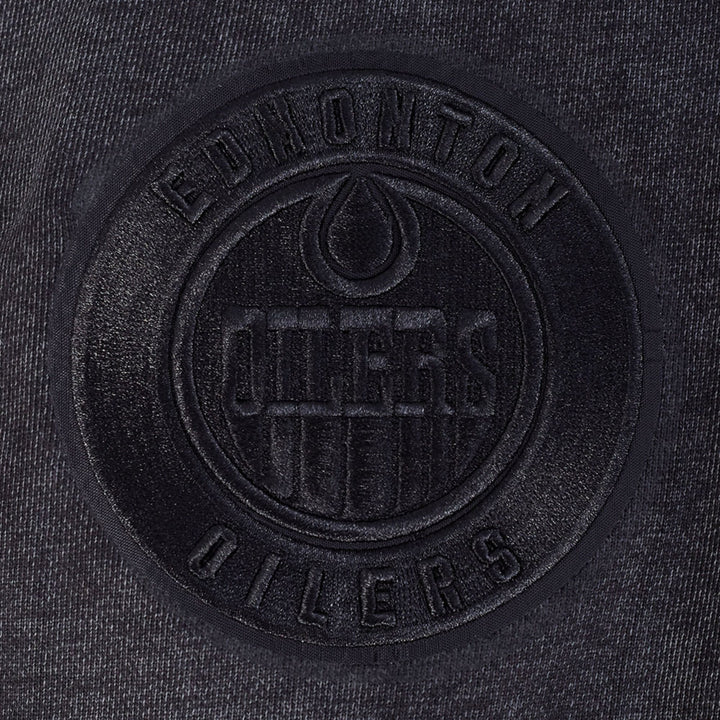 Edmonton Oilers Pro Standard Enzyme Wash Grey Drop Shoulder Hoodie