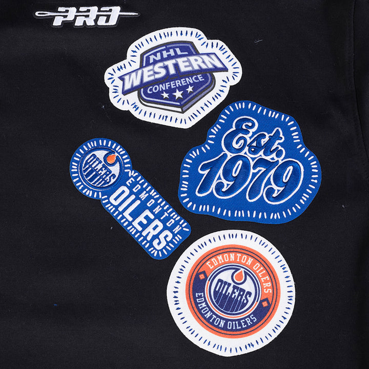 Edmonton Oilers Pro Standard Pick Stitch Black Hoodie