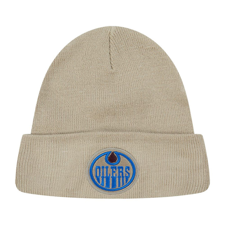 Edmonton Oilers Pro Standard Retro Varsity Cream Toque