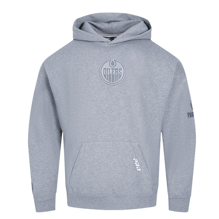 Edmonton Oilers Pro Standard Reverse French Terry Grey Drop Shoulder Hoodie