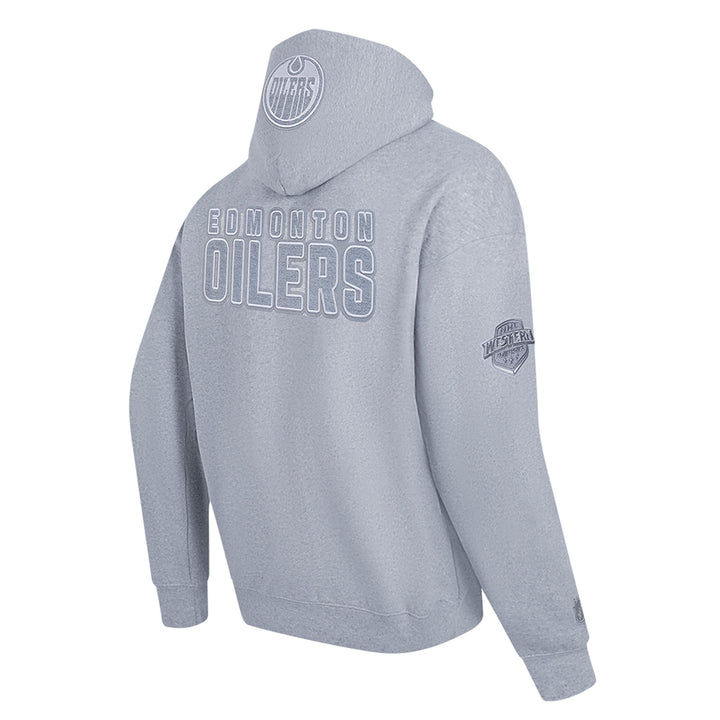 Edmonton Oilers Pro Standard Reverse French Terry Grey Drop Shoulder Hoodie