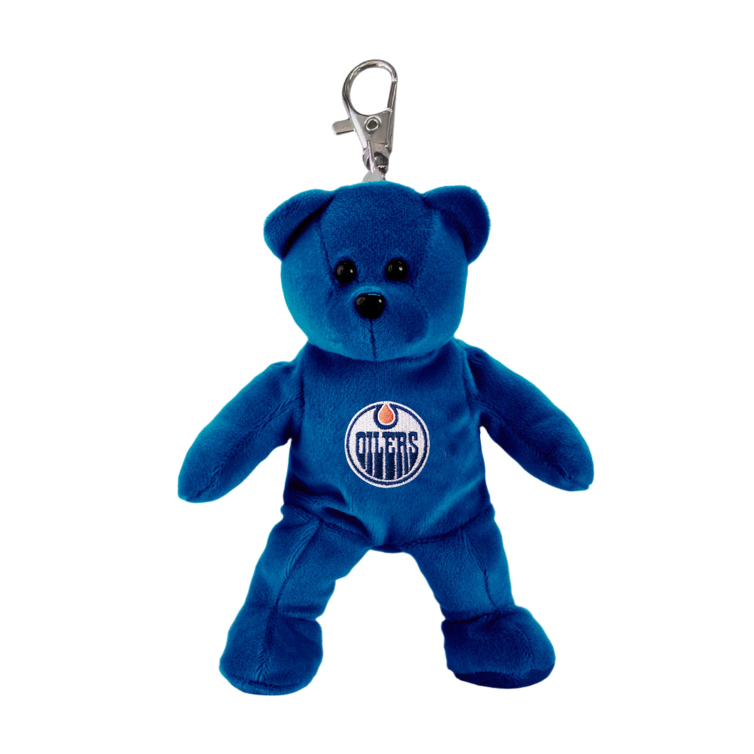 Edmonton Oilers Royal 4" Bear Plush Keyring