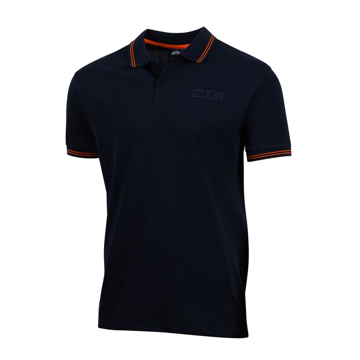 Edmonton Oilers Sport Design Sweden Pique Navy Polo