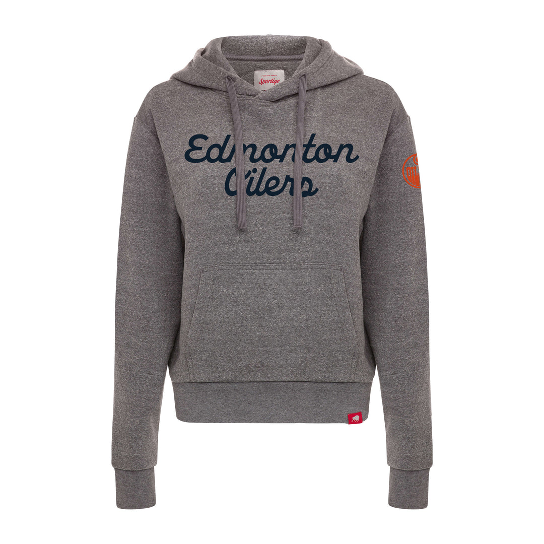 Edmonton Oilers Women's Sportiqe Ava Grey Hoodie
