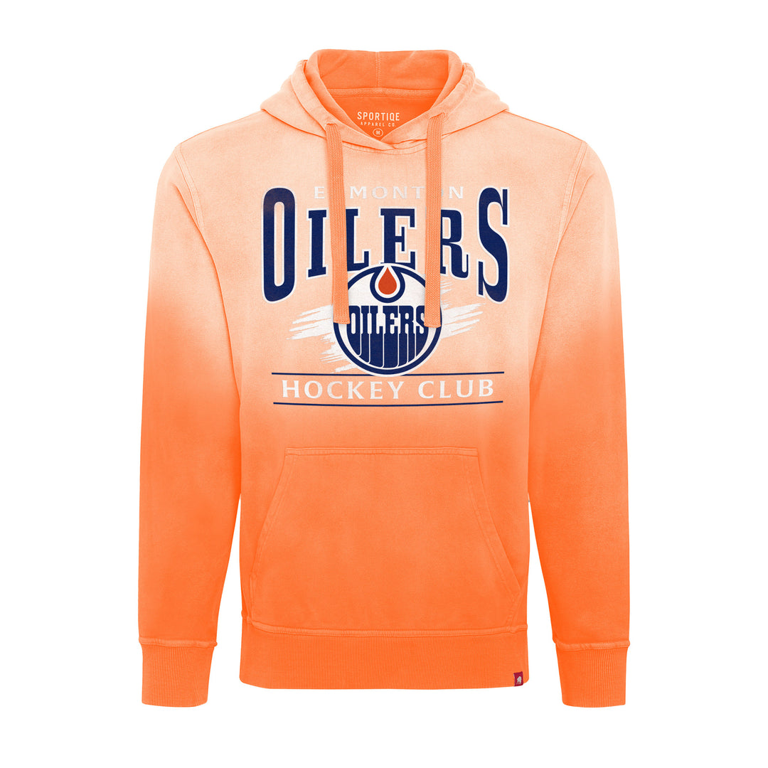 Edmonton Oilers Sportiqe Blake Greenwich Sunfade Orange Hoodie