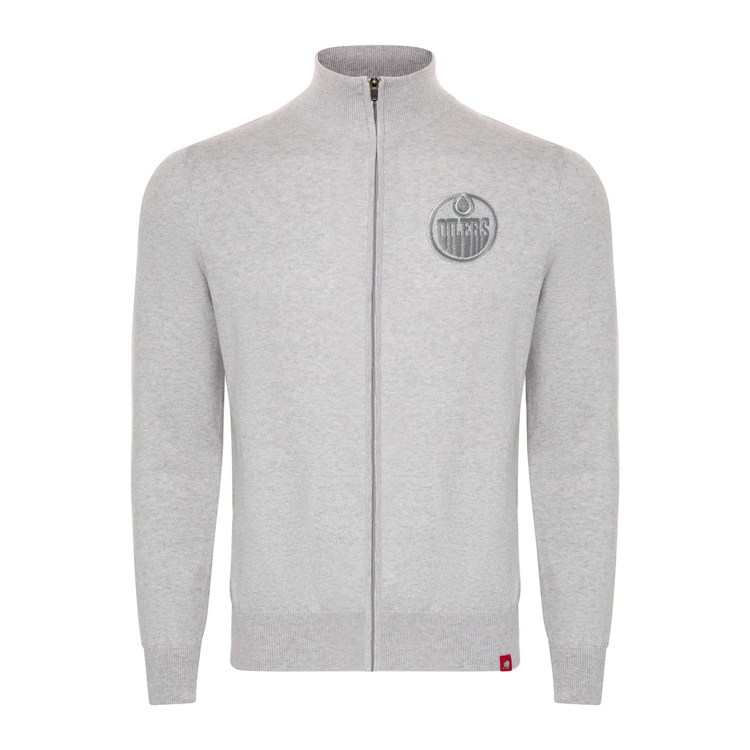Edmonton Oilers Sportiqe Vail Grey Full-Zip Jacket