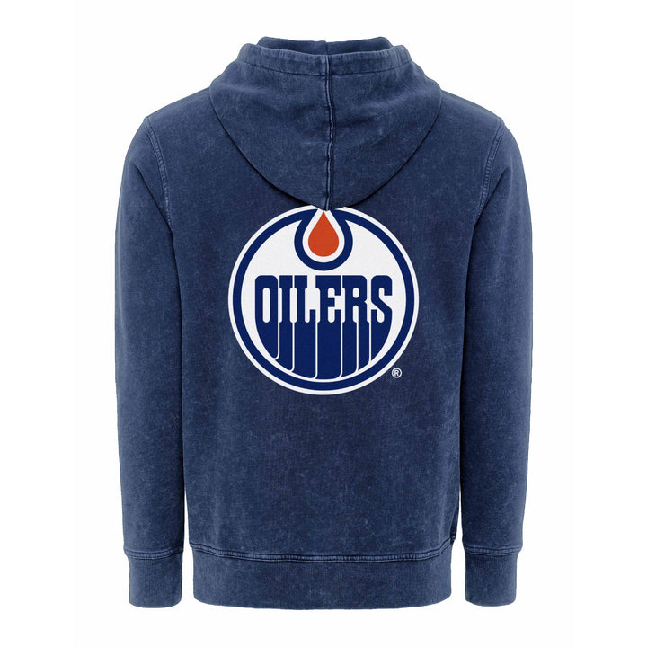 Edmonton Oilers Sportiqe Jimi Prussian Slayer Washed Blue Hoodie