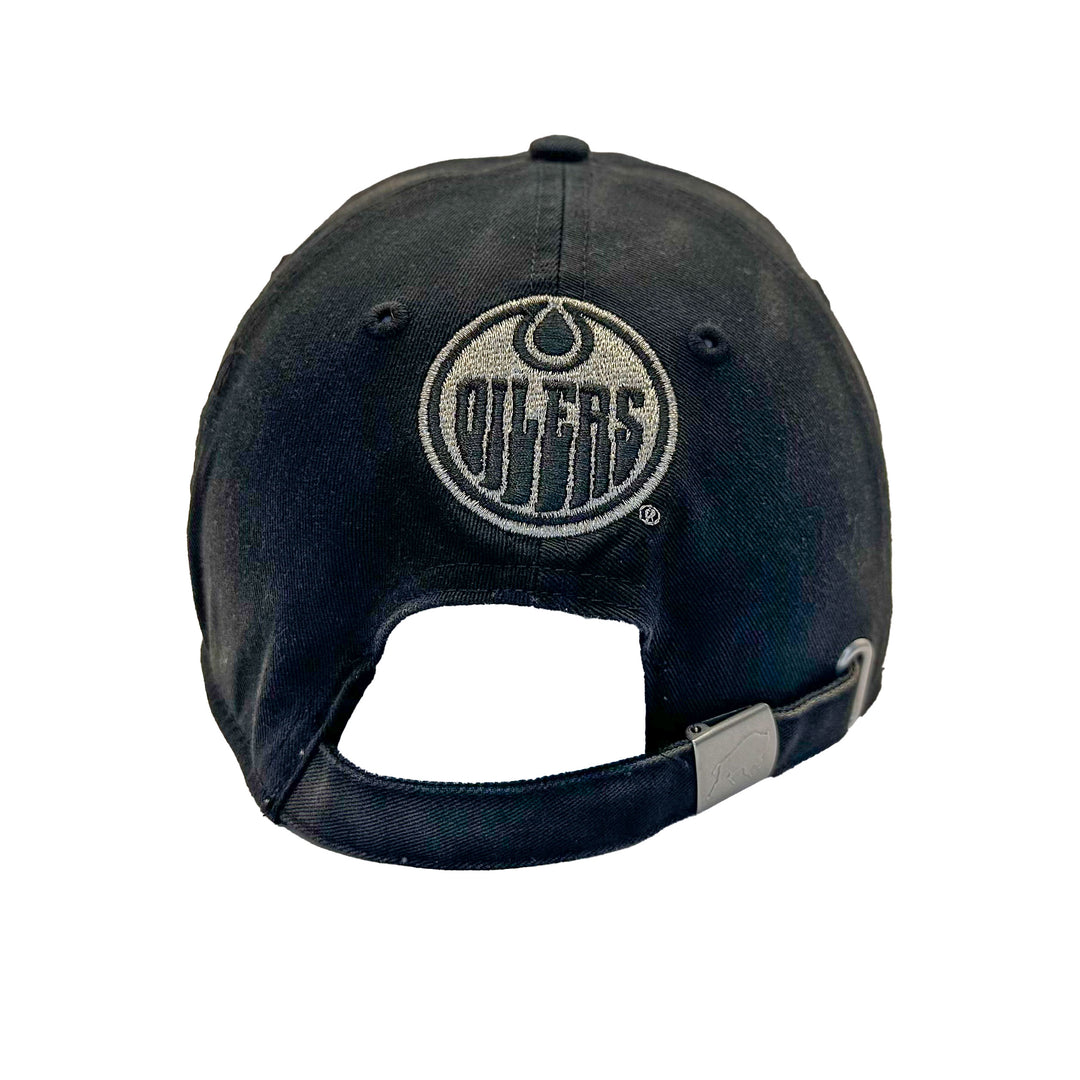 Edmonton Oilers Sportiqe Metal Black Snapback Hat
