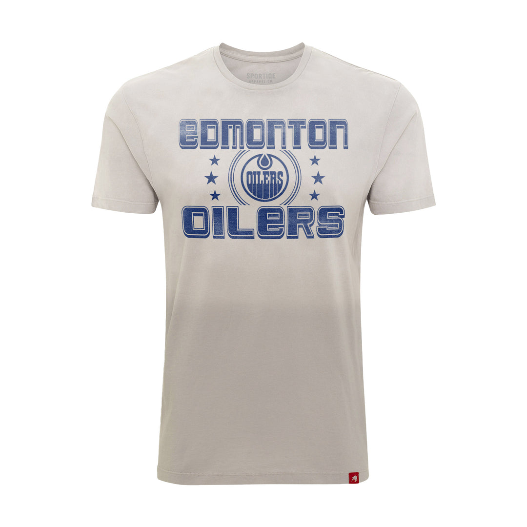 Edmonton Oilers Sportiqe Bingham Richland Sunfade White T-Shirt