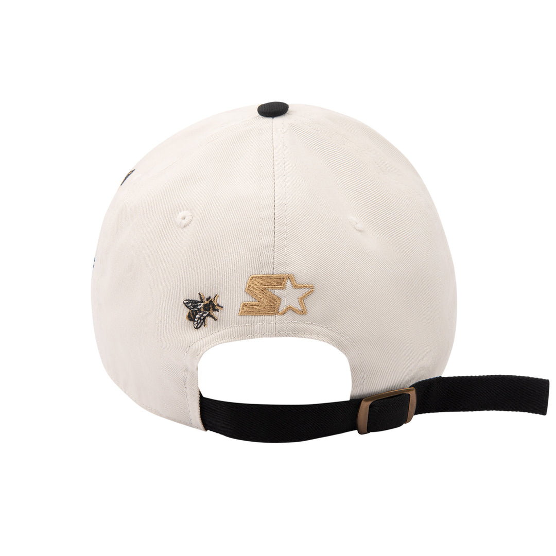 Edmonton Oilers Starter Cream Fashion Flowers Adjustable Hat