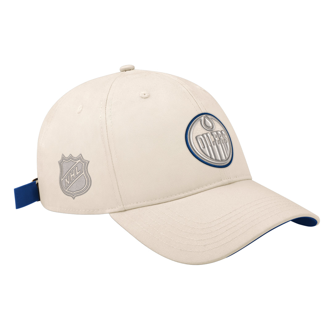 Edmonton Oilers Starter Cream Parchment Pop Adjustable Hat