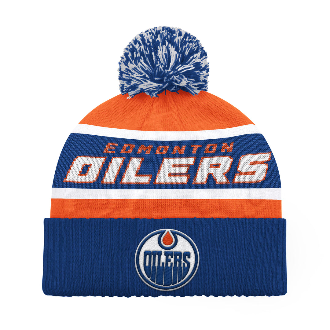 Edmonton Oilers Starter Orange Legacy Toque W/Pom