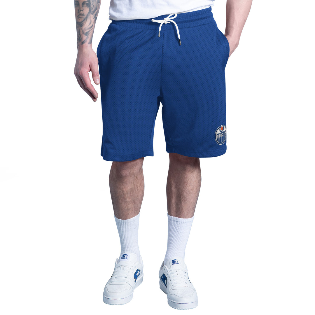 Edmonton Oilers Starter Royal Huddle Shorts