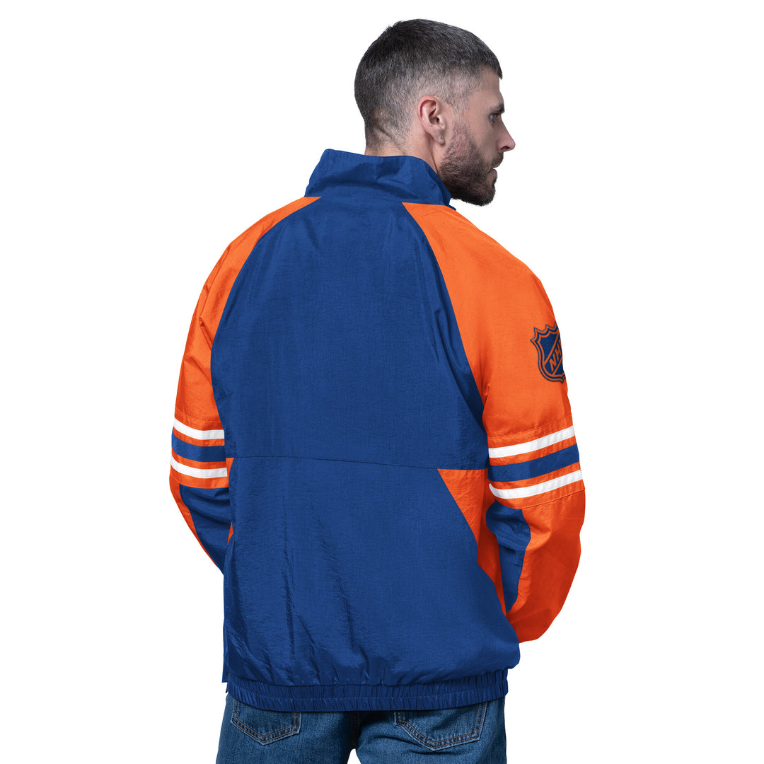 Edmonton Oilers Starter Royal Prospect Lightweight Full-Zip Jacket