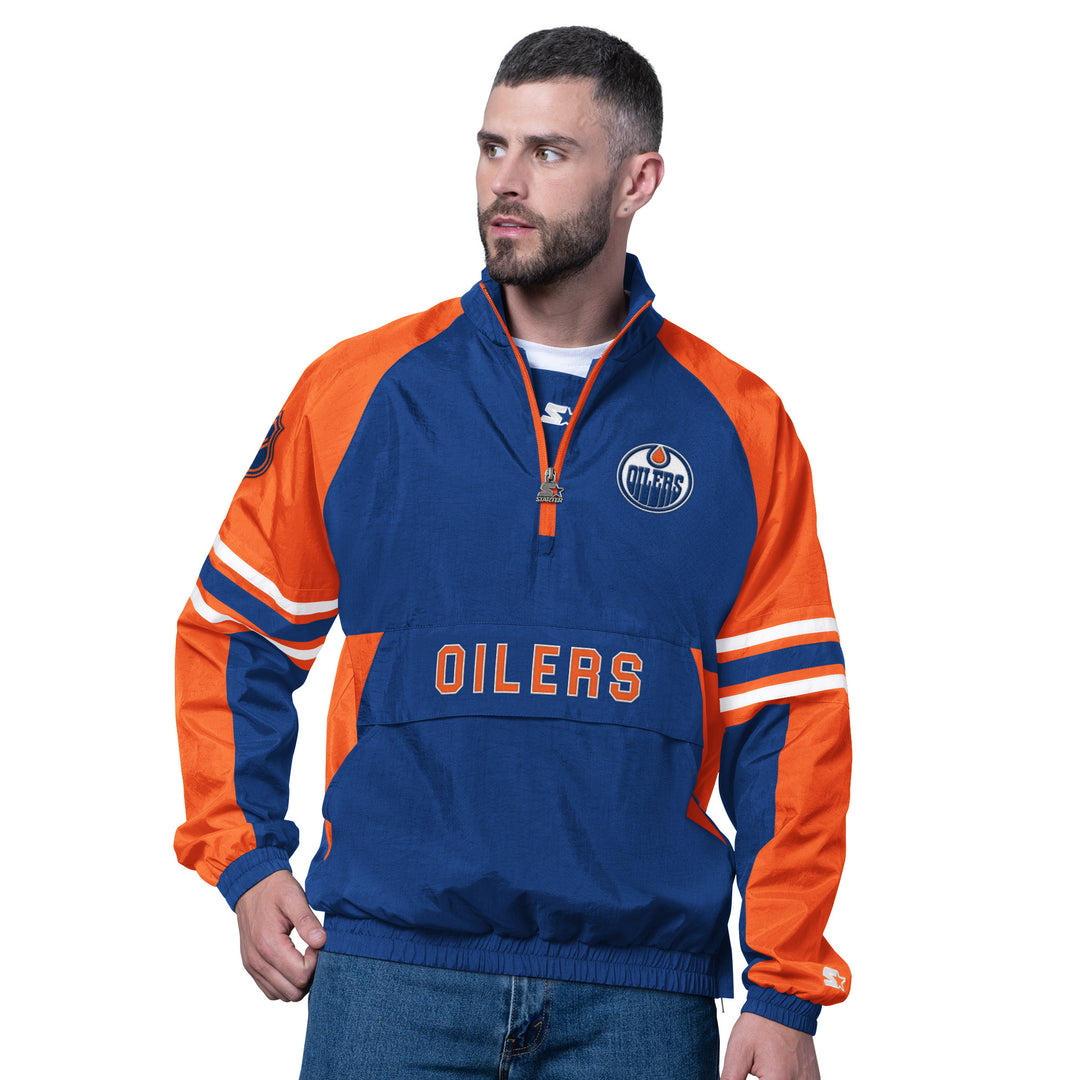 Edmonton Oilers Starter Royal Prospect Lightweight Full-Zip Jacket