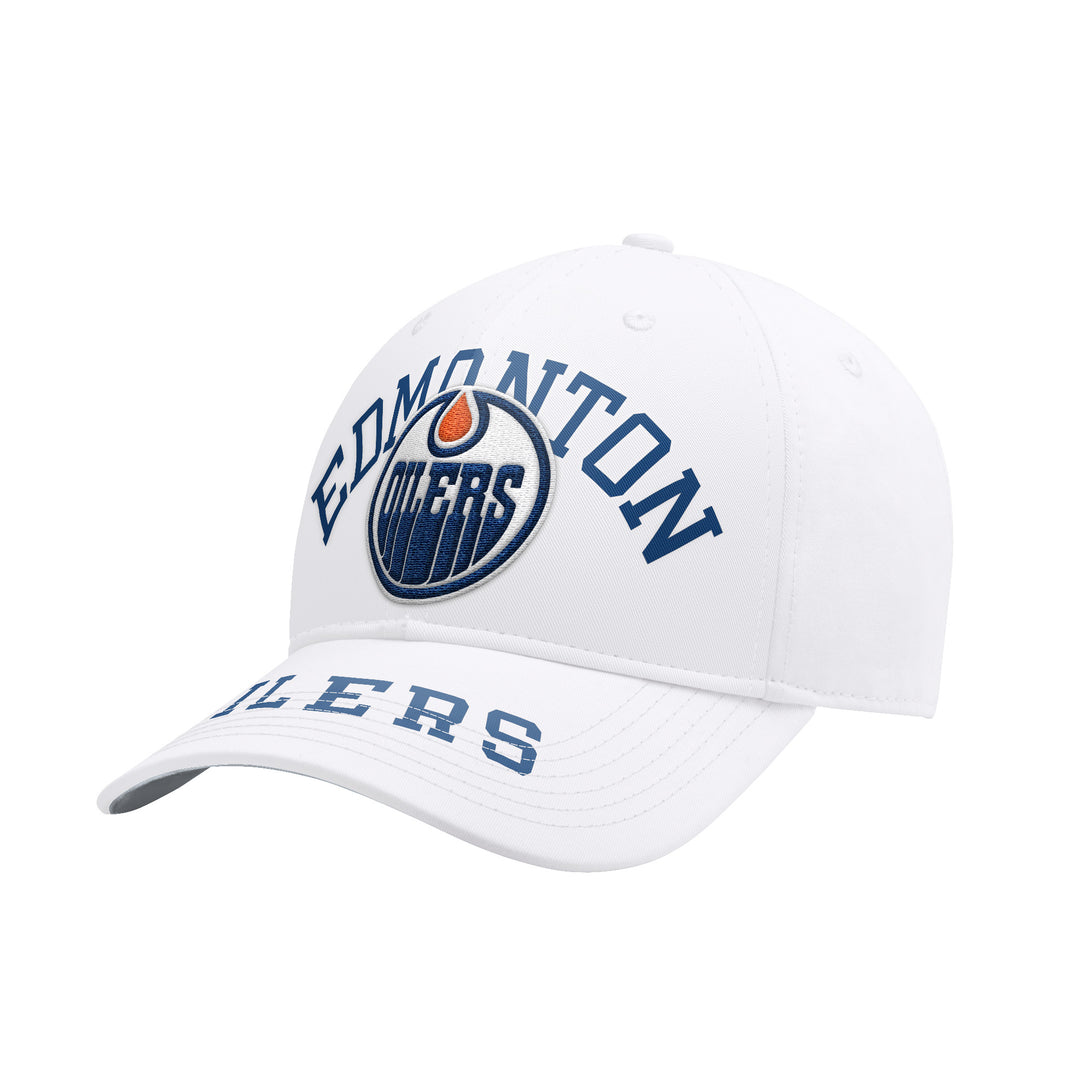 Edmonton Oilers Starter White Locker Room Snapback Hat