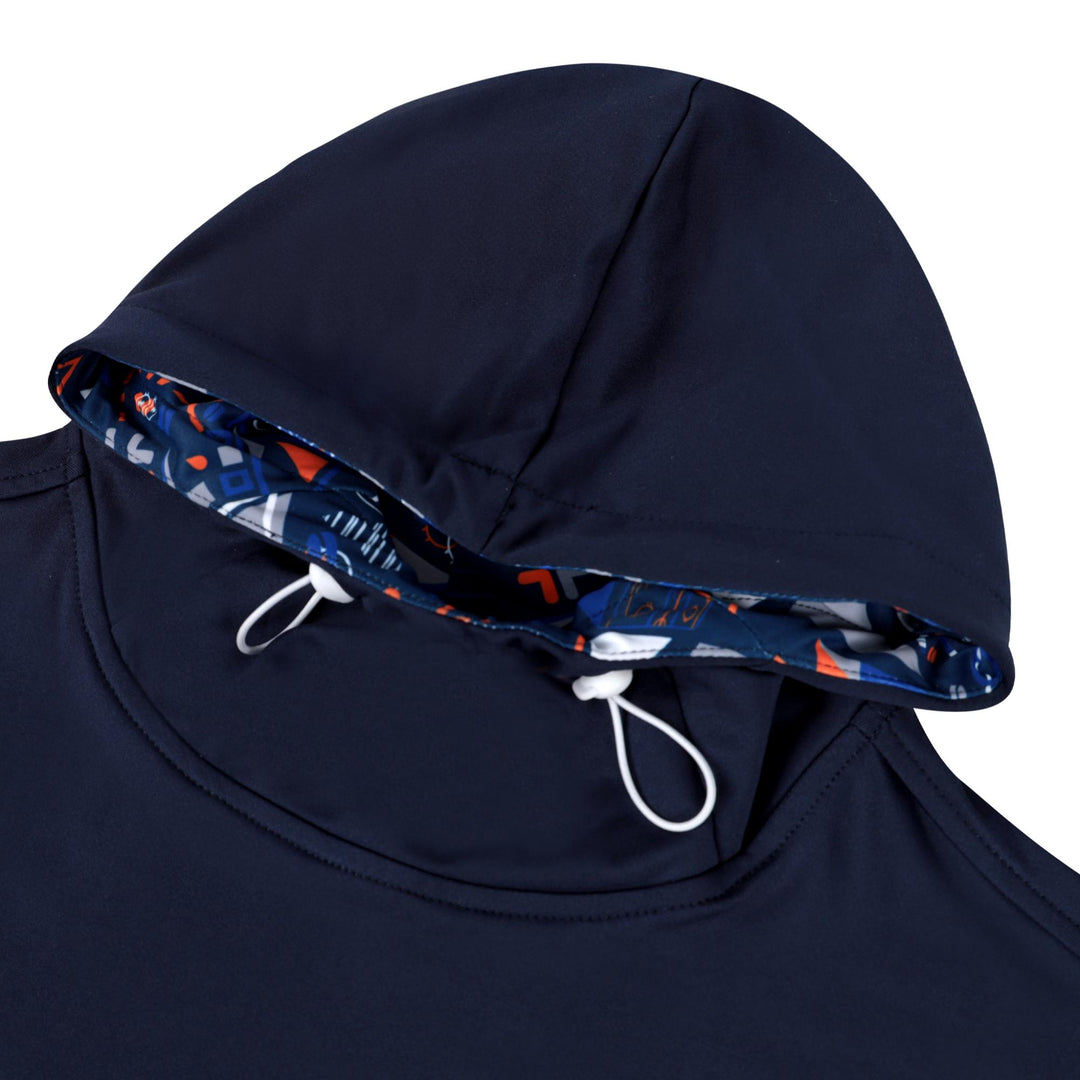 Edmonton Oilers Swannies Golf Abstract Navy Hoodie