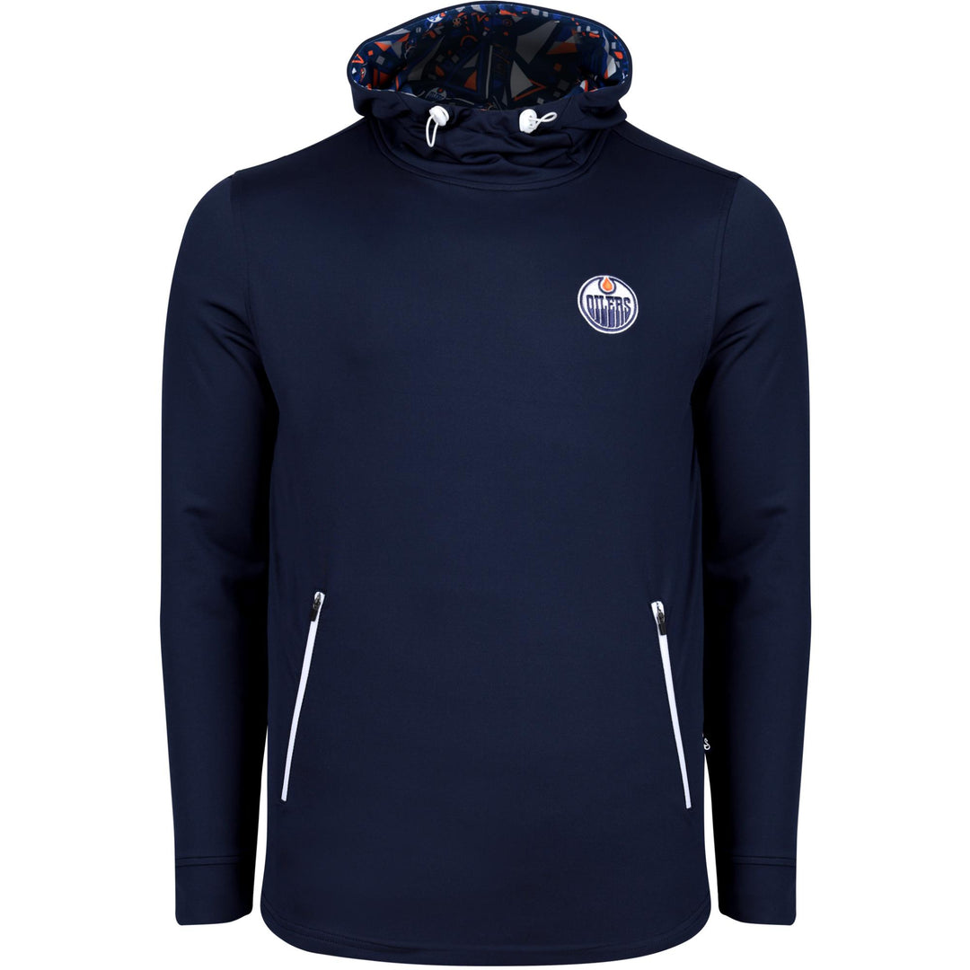Edmonton Oilers Swannies Golf Abstract Navy Hoodie