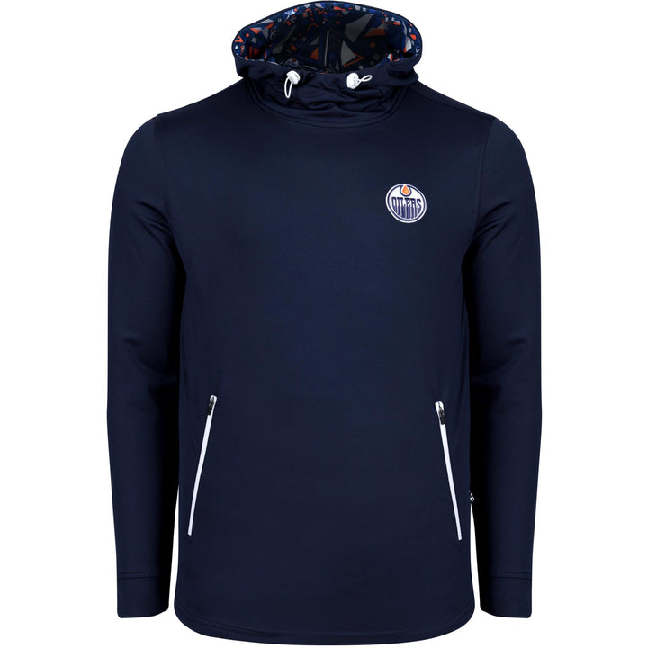 Edmonton Oilers Swannies Golf Abstract Navy Hoodie
