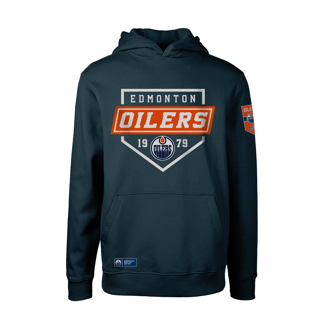 Edmonton Oilers Youth Levelwear Jr Podium Navy Hoodie