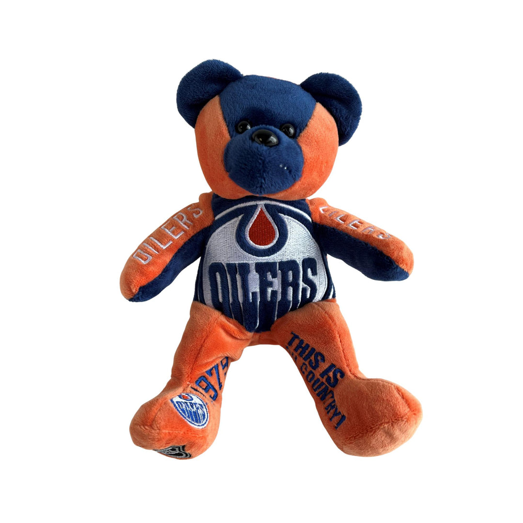 Edmonton Oilers Thematic Bear Plushie Toy