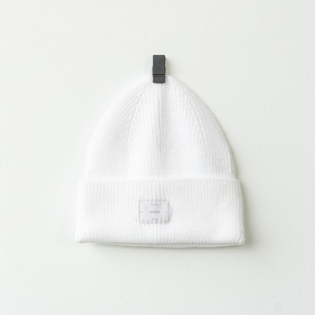 Edmonton Oilers Unisex Line Change White Classic Ribbed Toque