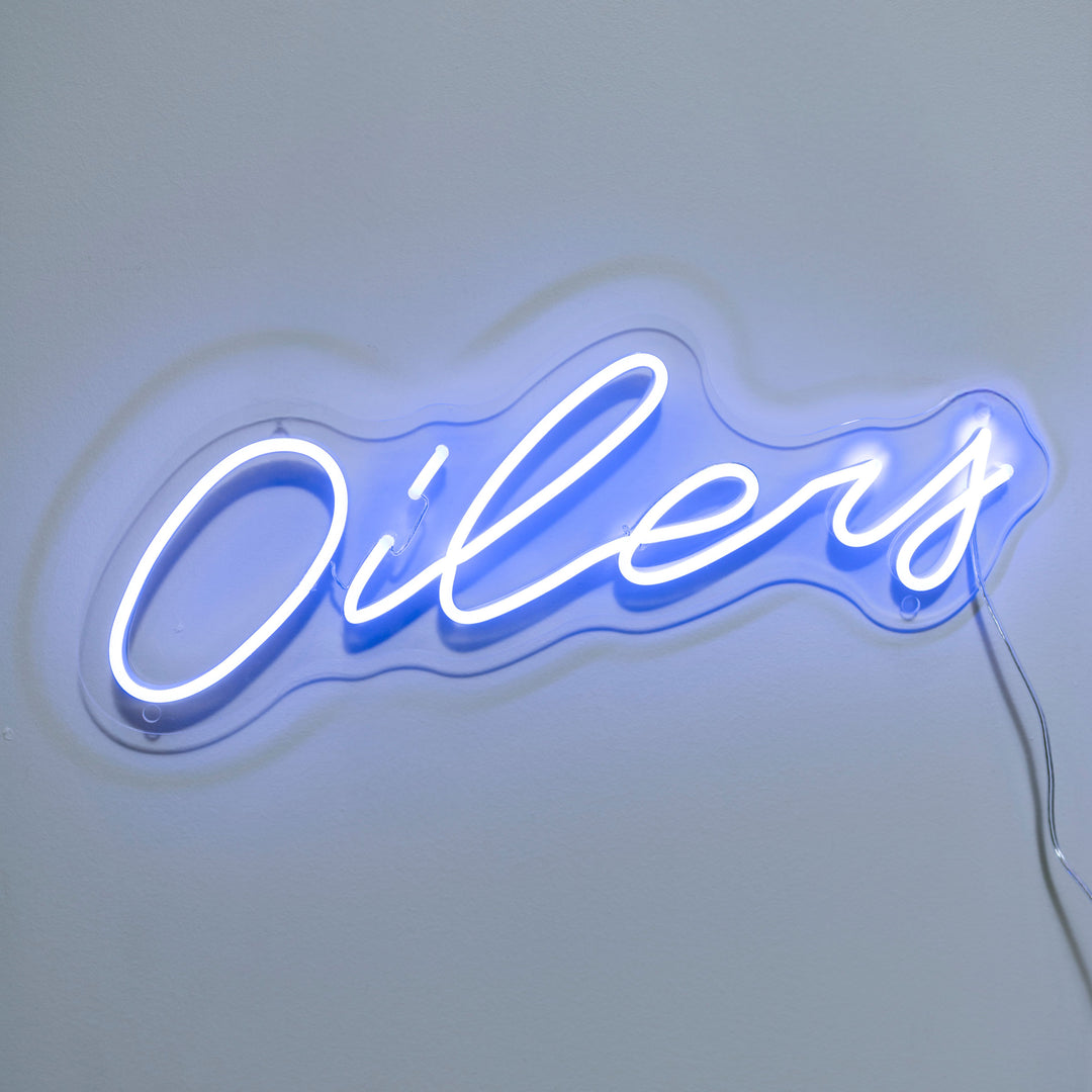 Edmonton Oilers Urban Now Script Neon 17"x 6" Wall Sign