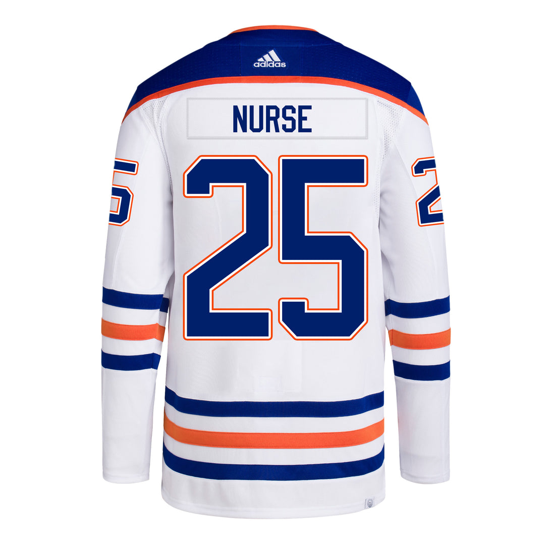 Darnell Nurse Edmonton Oilers adidas Primegreen Authentic White Away Jersey