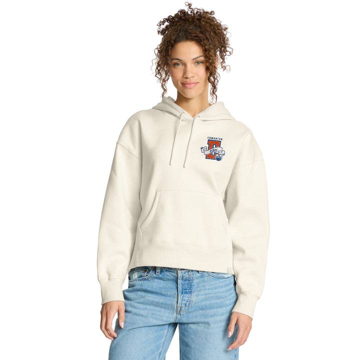 Edmonton Oilers Women's Fanatics Legacy Fleece Cream Pullover Hoodie
