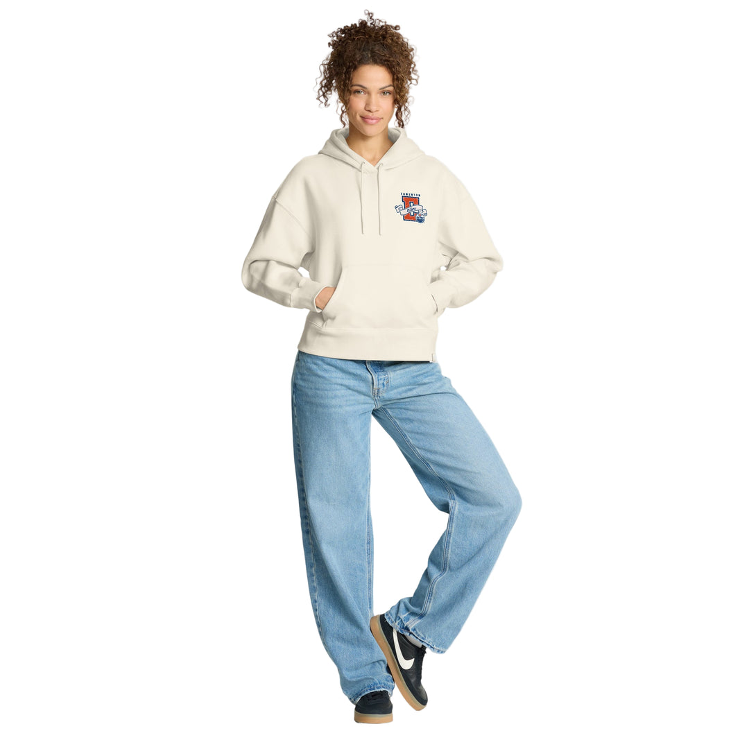 Edmonton Oilers Women's Fanatics Legacy Fleece Cream Pullover Hoodie