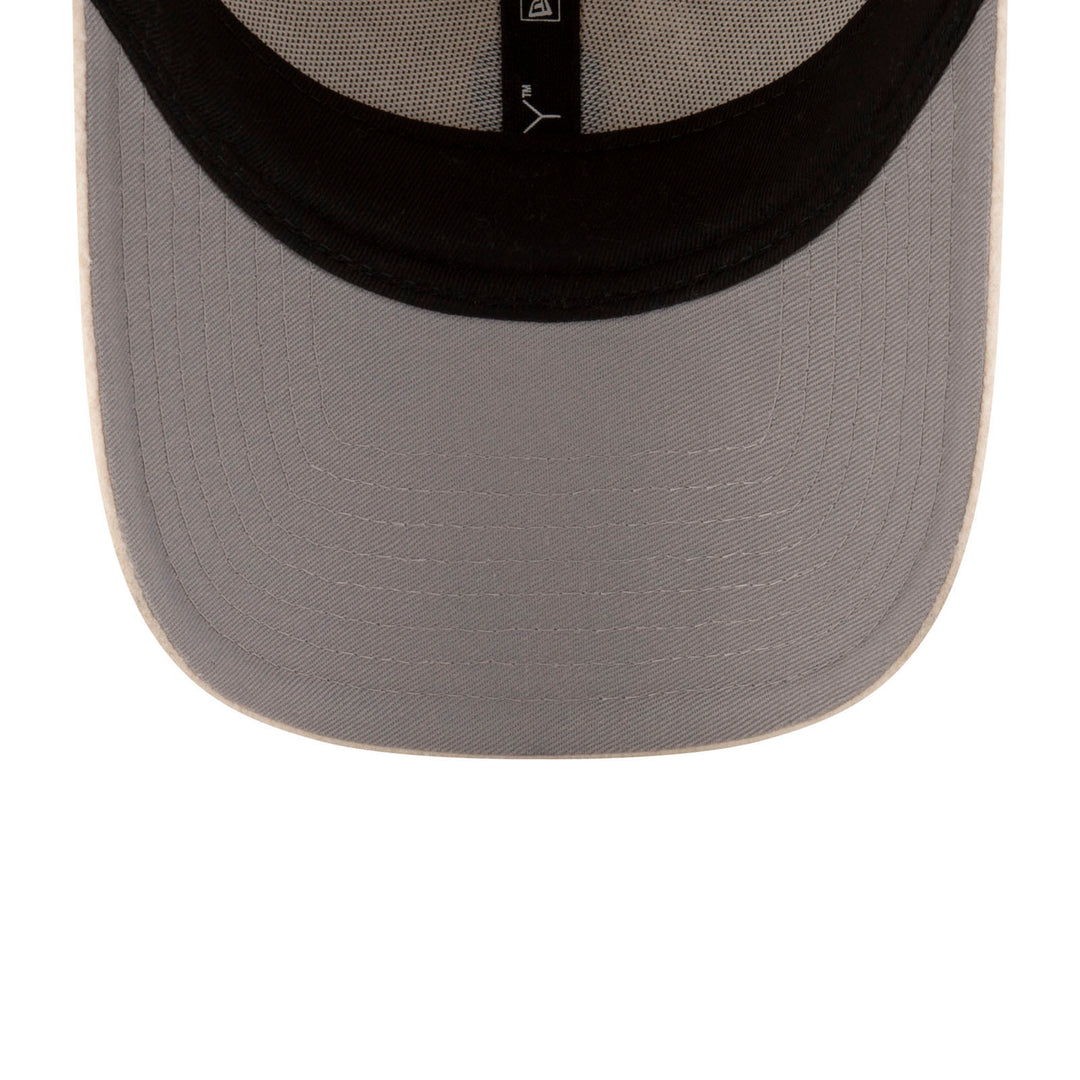 Edmonton Oilers Women's New Era Cream Sherpa 9FORTY Adjustable Hat