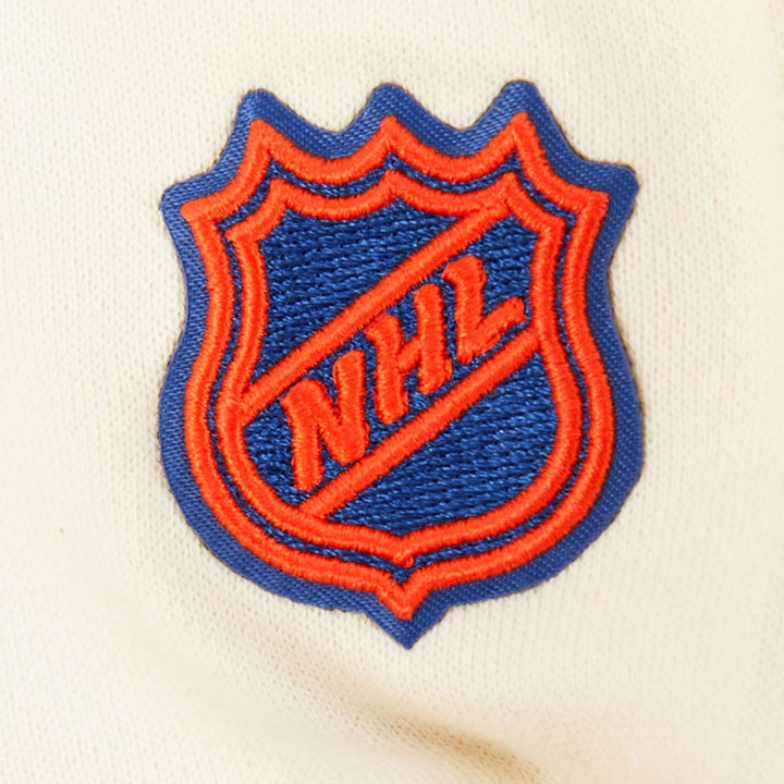 Edmonton Oilers Women's Pro Standard Classic Icon Cream Full-Zip Hoodie