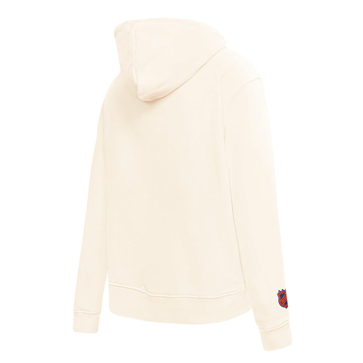 Edmonton Oilers Women's Pro Standard Classic Icon Cream Full-Zip Hoodie