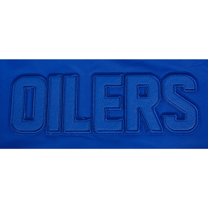 Edmonton Oilers Women's Pro Standard Sketchbook Blue Coach's Jacket