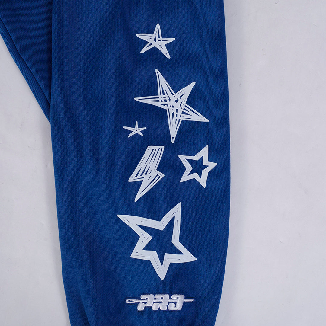 Edmonton Oilers Women's Pro Standard Sketchbook Blue Crewneck Sweatshirt