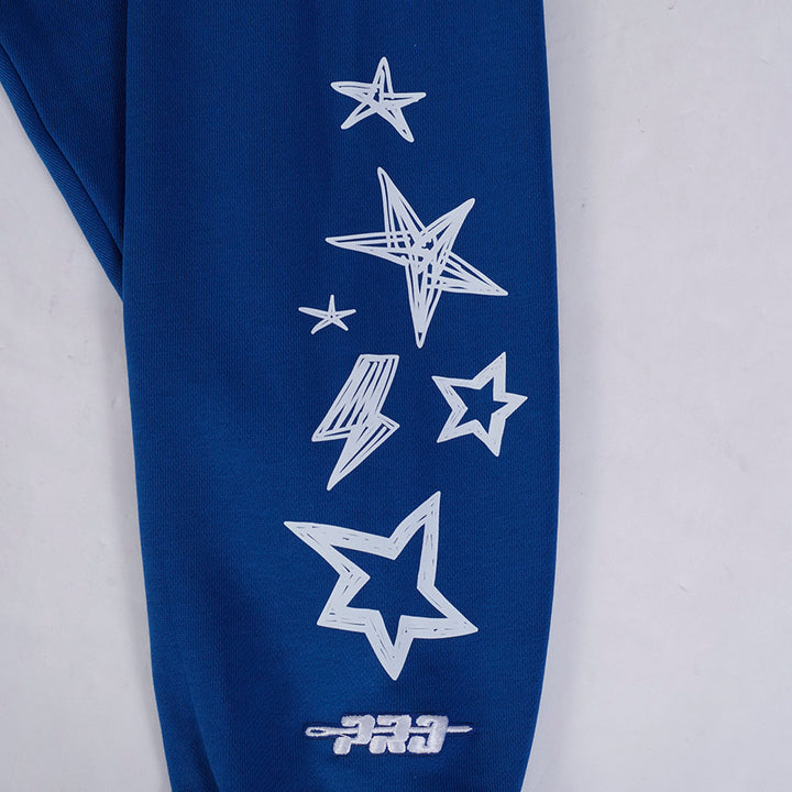 Edmonton Oilers Women's Pro Standard Sketchbook Blue Crewneck Sweatshirt