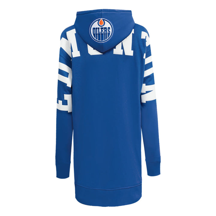Edmonton Oilers Women's Pro Standard Wingspan Blue Hooded Dress